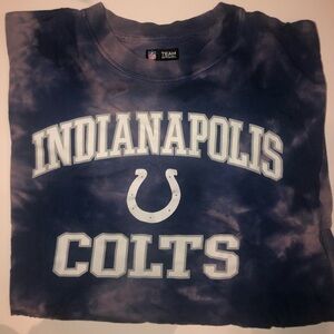 Indianapolis colts bleach dye tee
